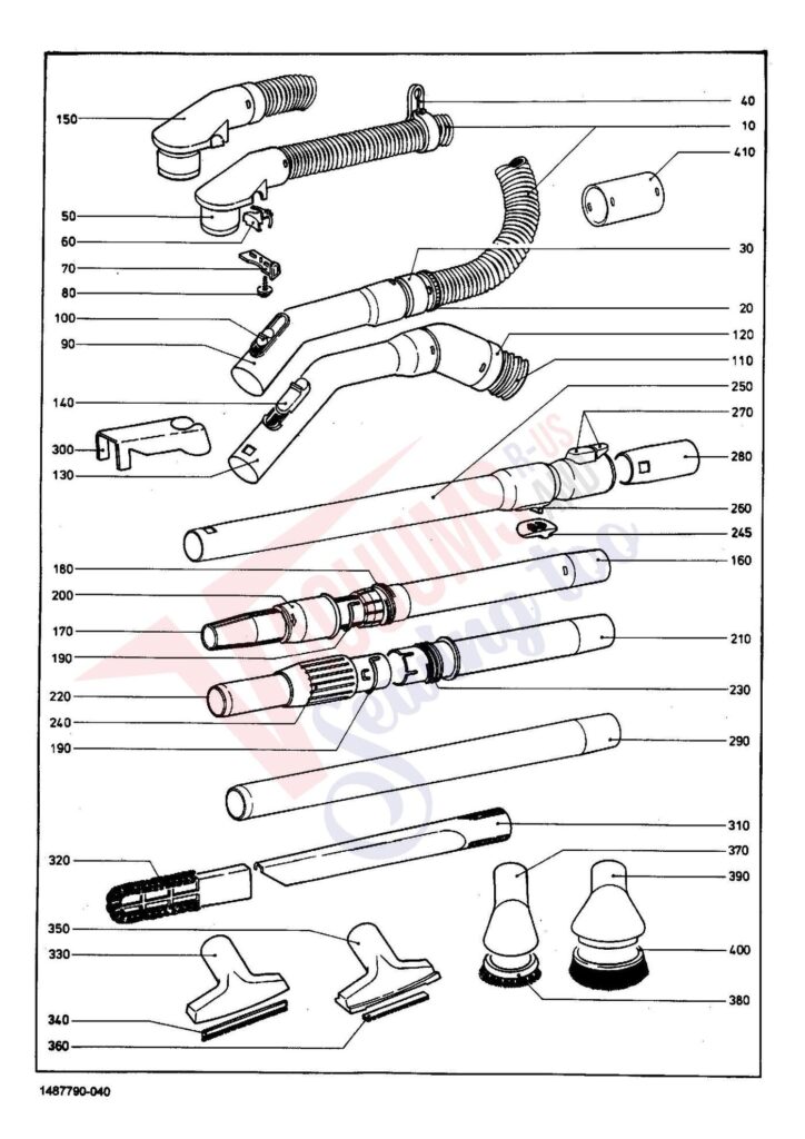 Miele S229I exploded schematic diagram (page 4)