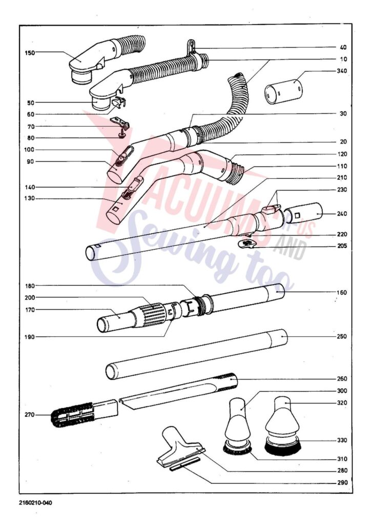 Miele S229 exploded schematic diagram (page 4)