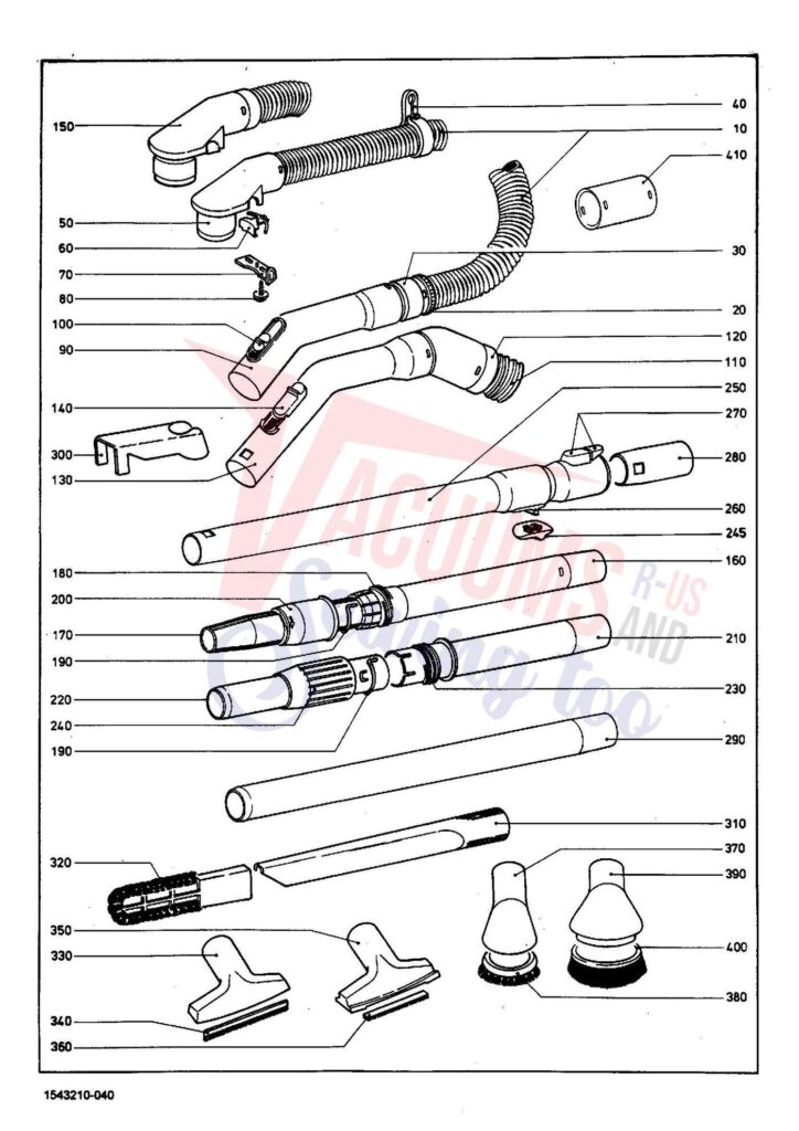 Miele S228 exploded schematic diagram (page 4)