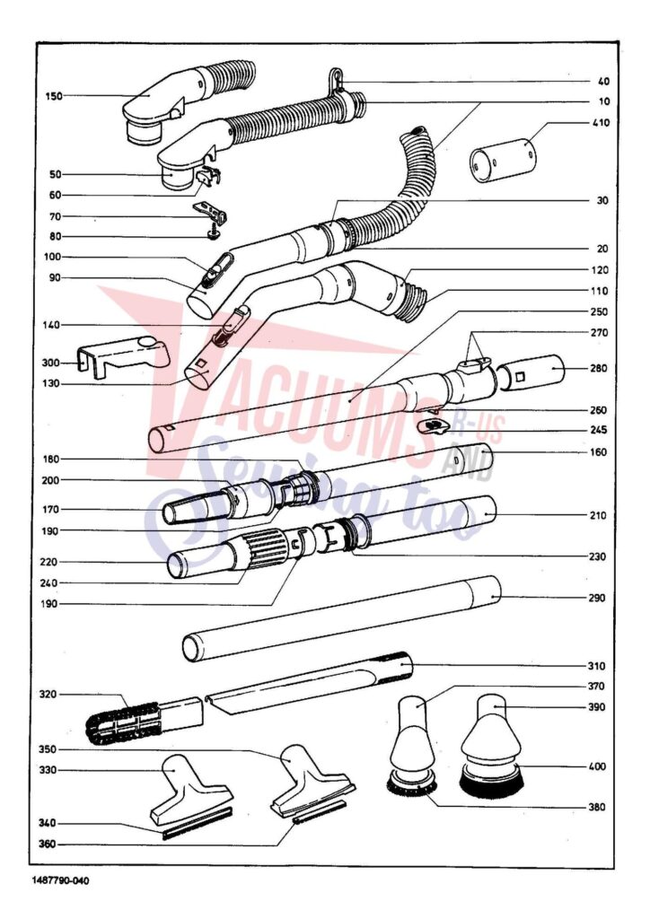 Miele S227I exploded schematic diagram (page 4)