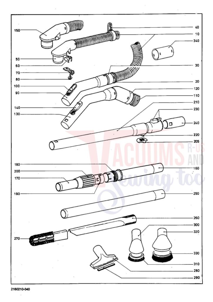Miele S227 exploded schematic diagram (page 4)