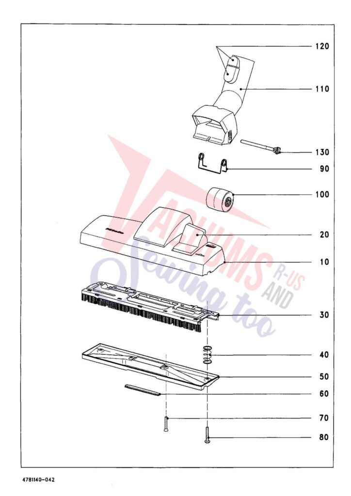 Miele S144 exploded schematic diagram (page 4)