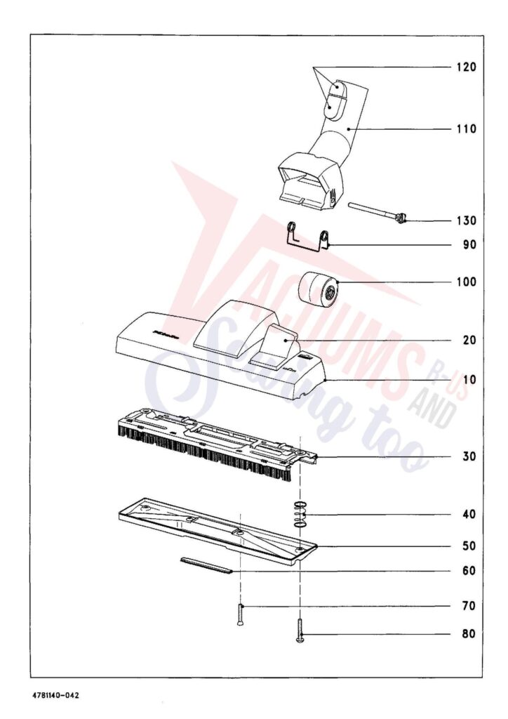 Miele S143 exploded schematic diagram (page 4)