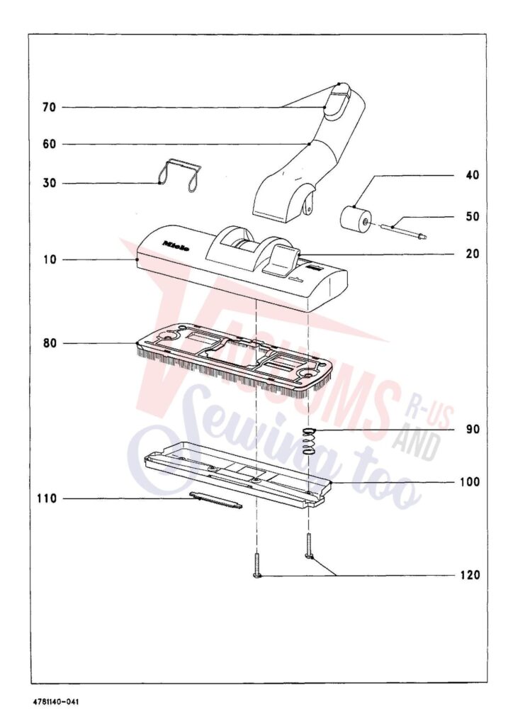 Miele S141 exploded schematic diagram (page 4)