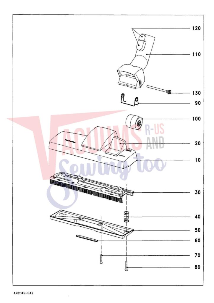 Miele S164 exploded schematic diagram (page 4)