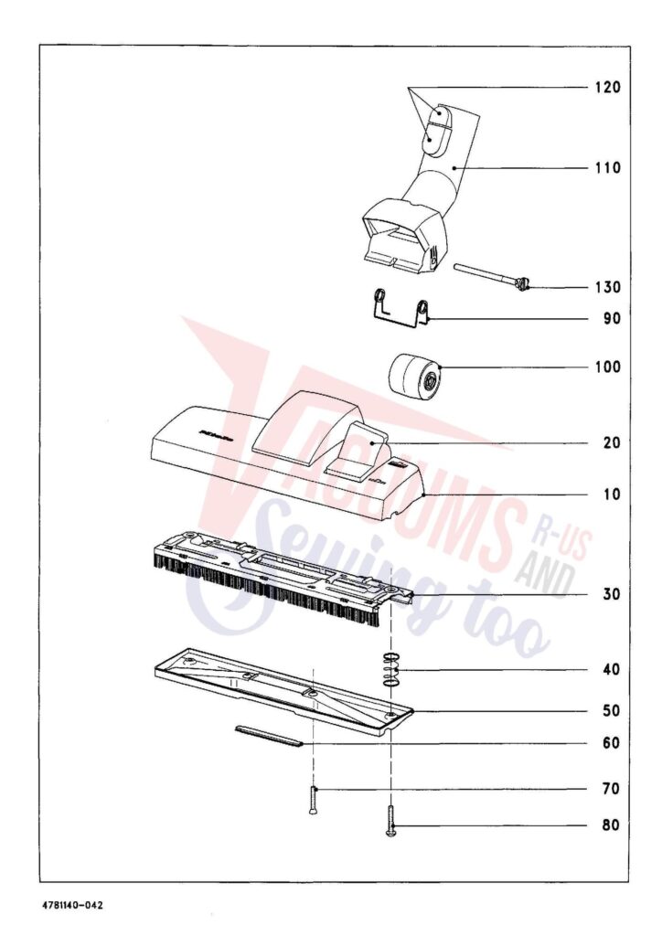 Miele S166 exploded schematic diagram (page 4)