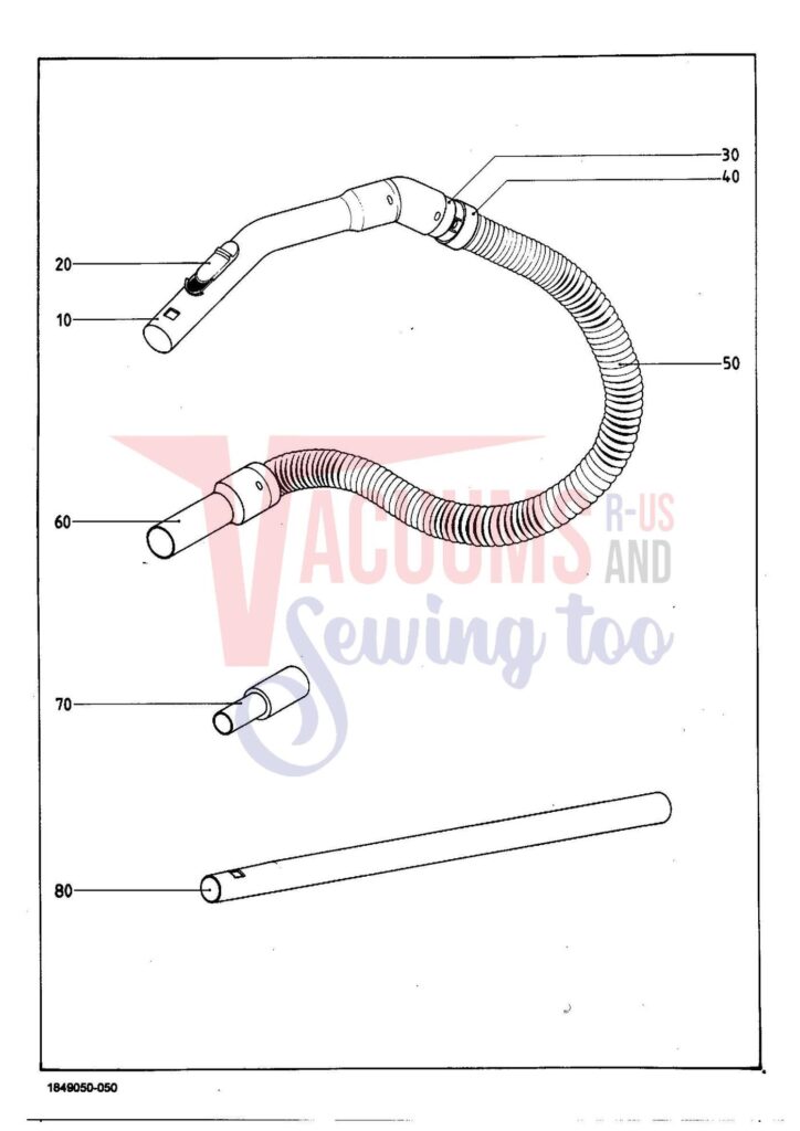 Miele S135 exploded schematic diagram (page 5)