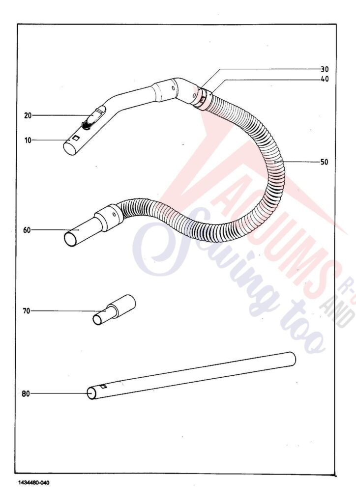 Miele S129 exploded schematic diagram (page 5)