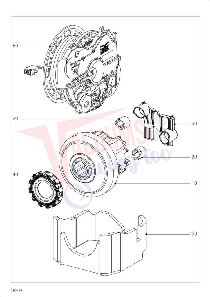 Miele SVWF6 exploded schematic diagram (page 5)