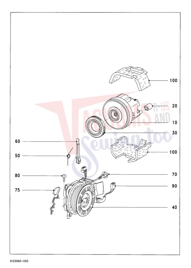 Miele S4262 exploded schematic diagram (page 5)
