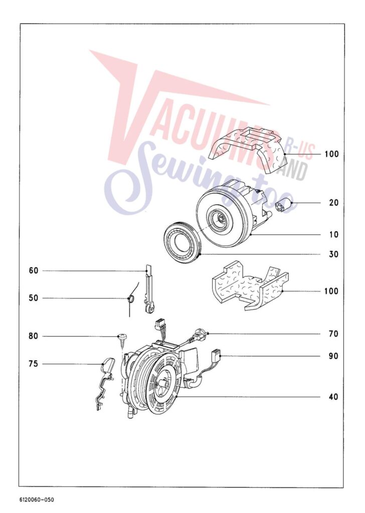 Miele S4261 exploded schematic diagram (page 5)