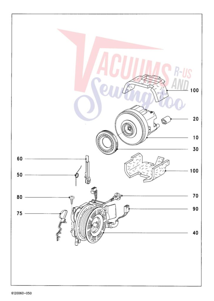 Miele S4221 exploded schematic diagram (page 5)