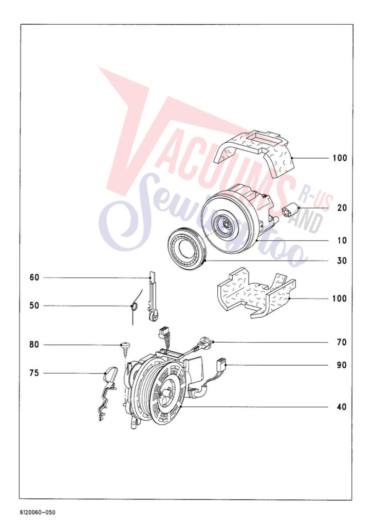 Miele S4581 exploded schematic diagram (page 5)