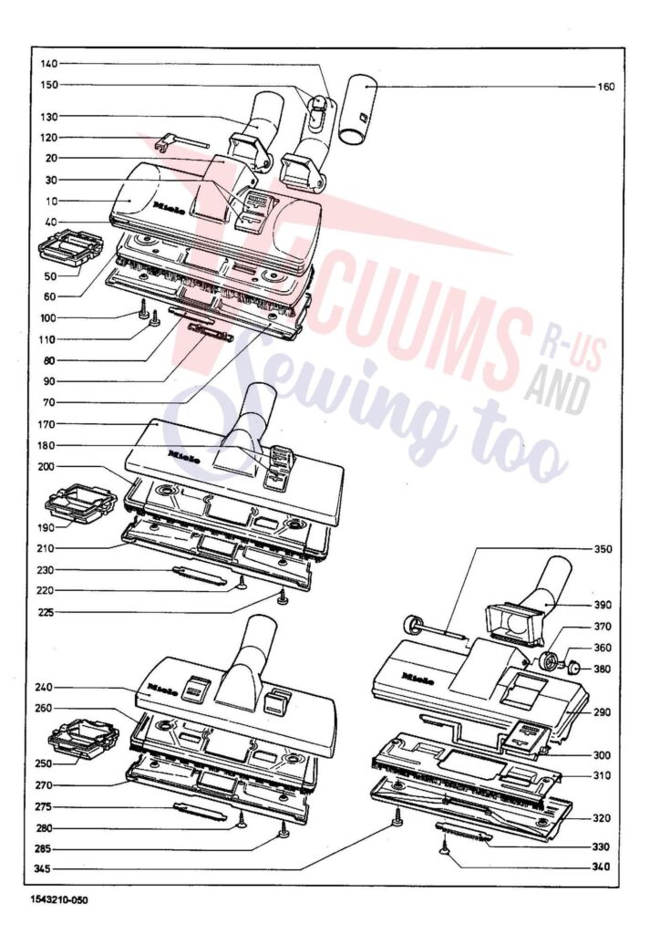 Miele S228 exploded schematic diagram (page 5)