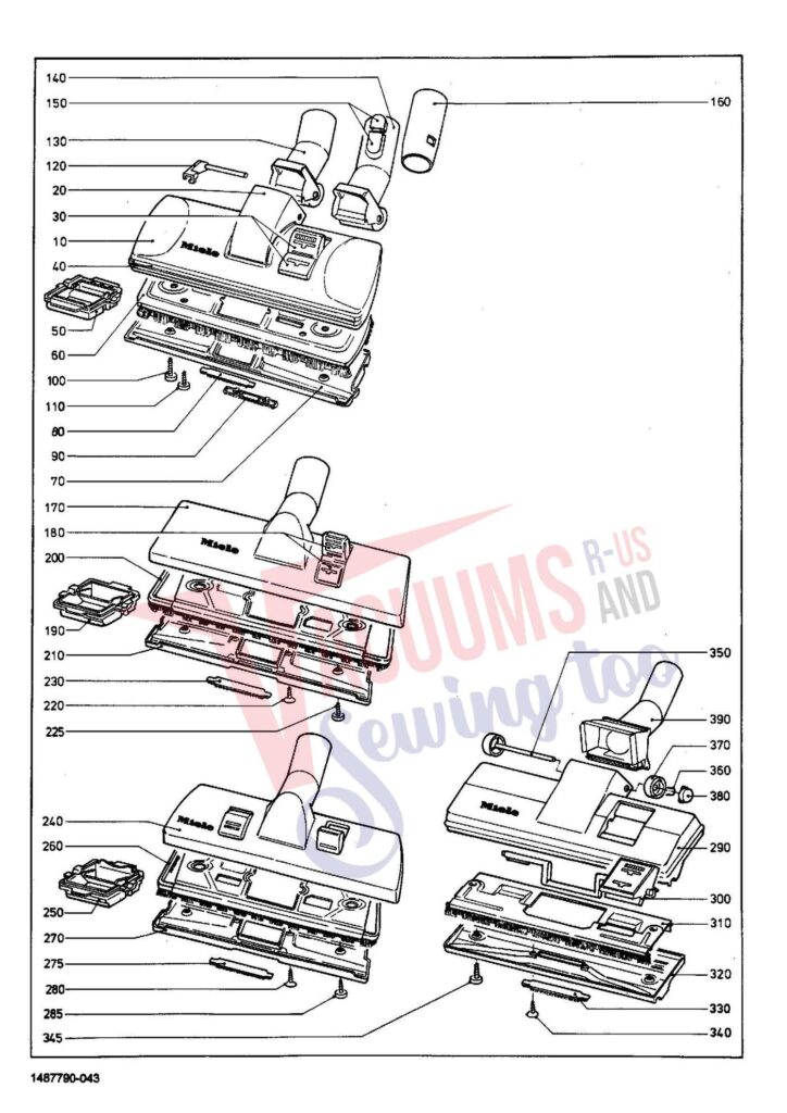 Miele S229I exploded schematic diagram (page 5)