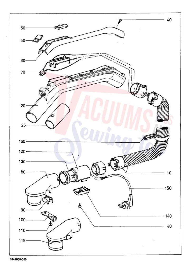 Miele S238I exploded schematic diagram (page 5)