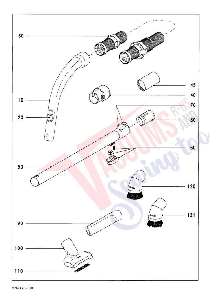 Miele S372 exploded schematic diagram (page 5)