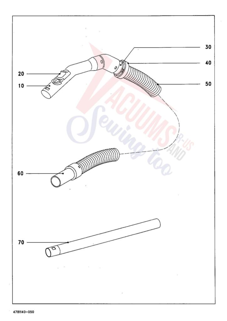 Miele S157 exploded schematic diagram (page 5)