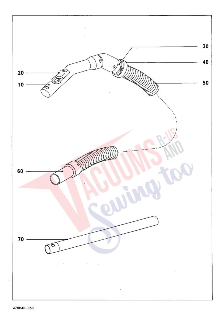 Miele S148 exploded schematic diagram (page 5)
