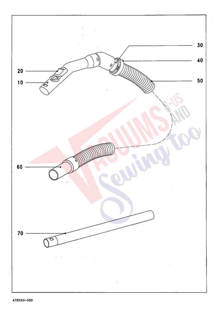 Miele S144 exploded schematic diagram (page 6)