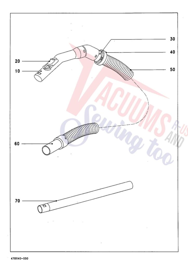 Miele S142 exploded schematic diagram (page 6)