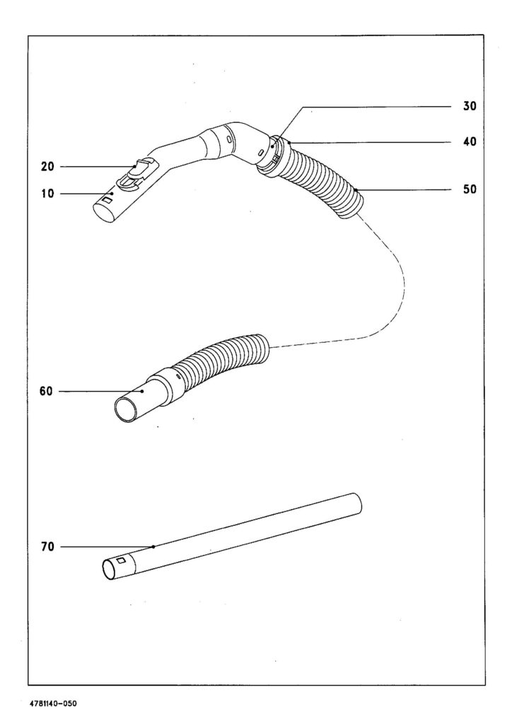 Miele S140 exploded schematic diagram (page 6)