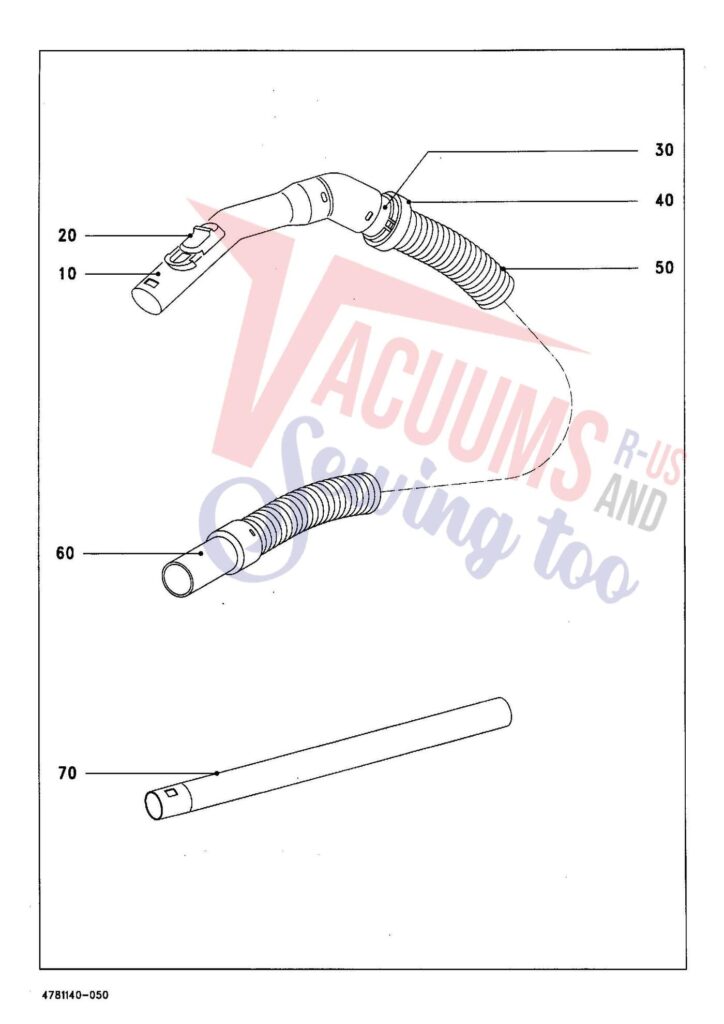 Miele S141 exploded schematic diagram (page 6)