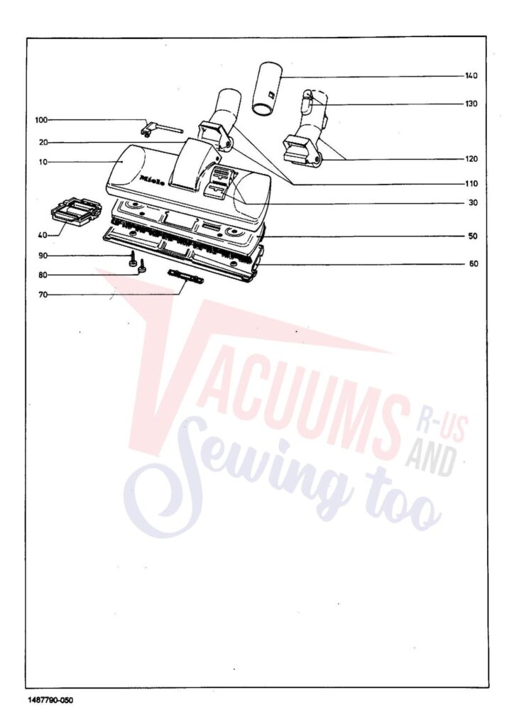 Miele S232I exploded schematic diagram (page 6)