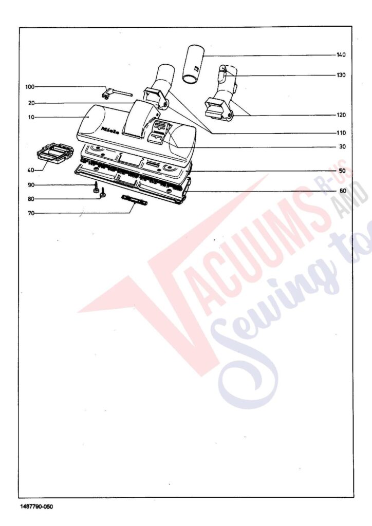 Miele S228I exploded schematic diagram (page 6)