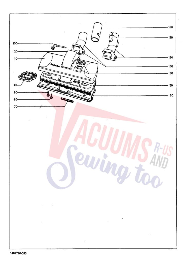 Miele S227I exploded schematic diagram (page 6)