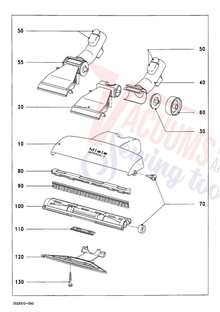 Miele S442I exploded schematic diagram (page 6)