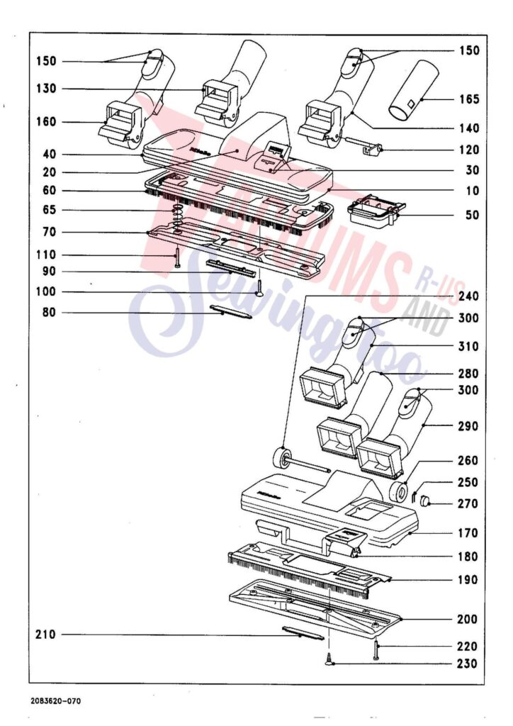 Miele S276I exploded schematic diagram (page 6)