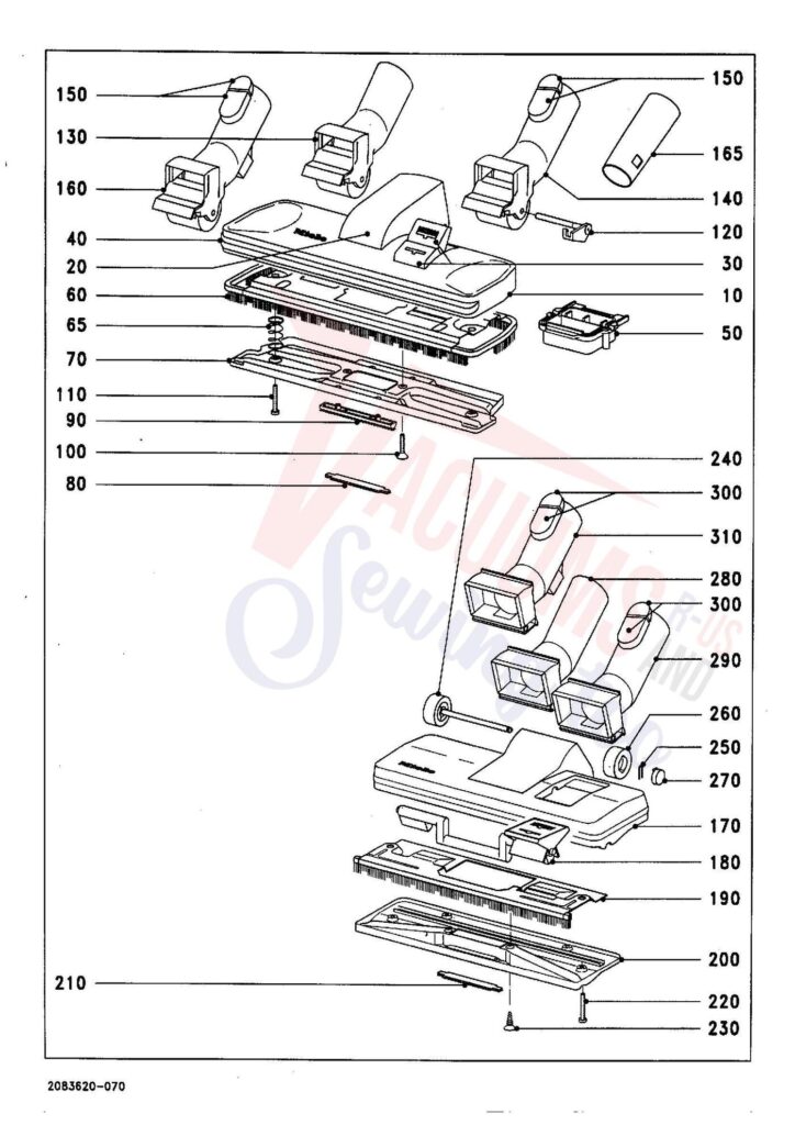 Miele S272I exploded schematic diagram (page 6)