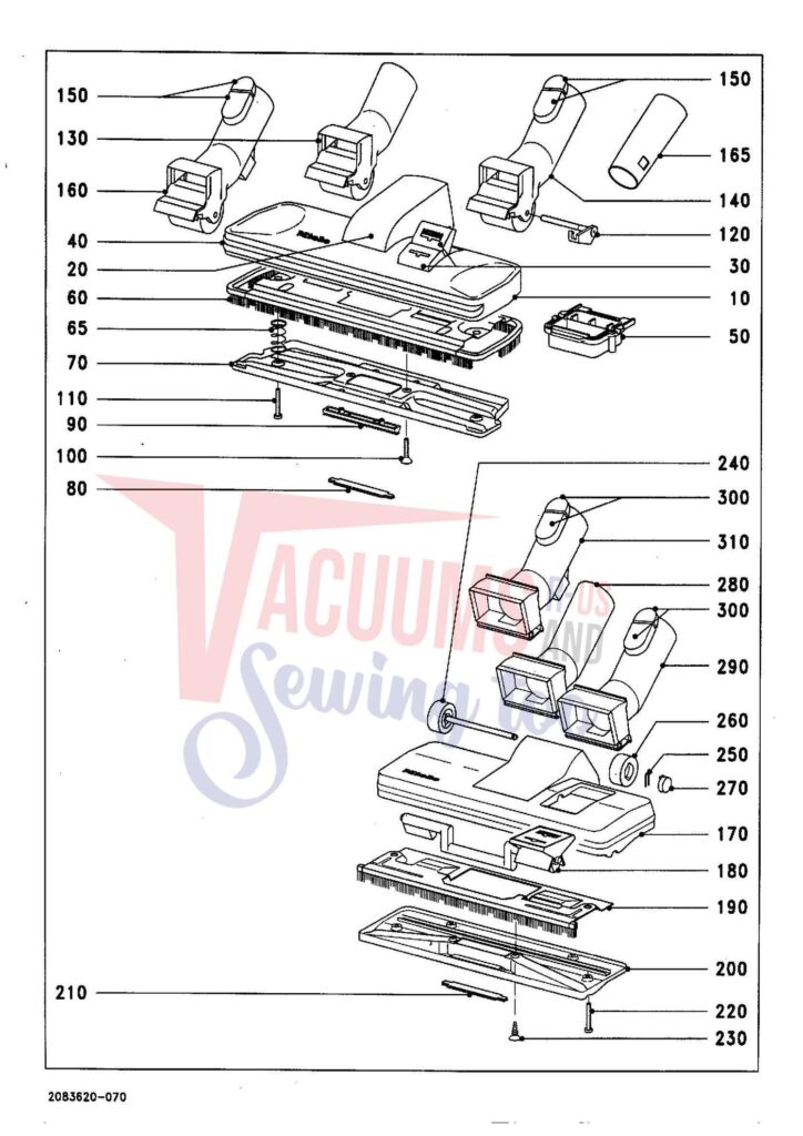 Miele S269I exploded schematic diagram (page 6)