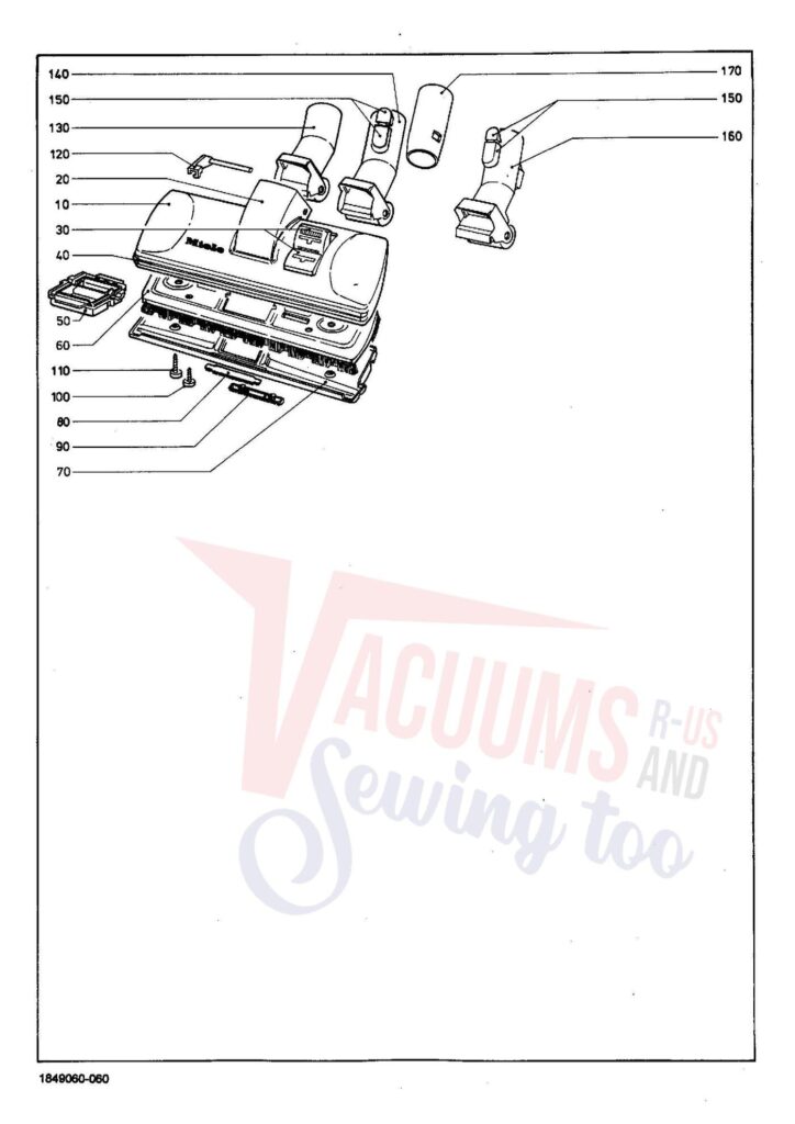 Miele S238I exploded schematic diagram (page 6)