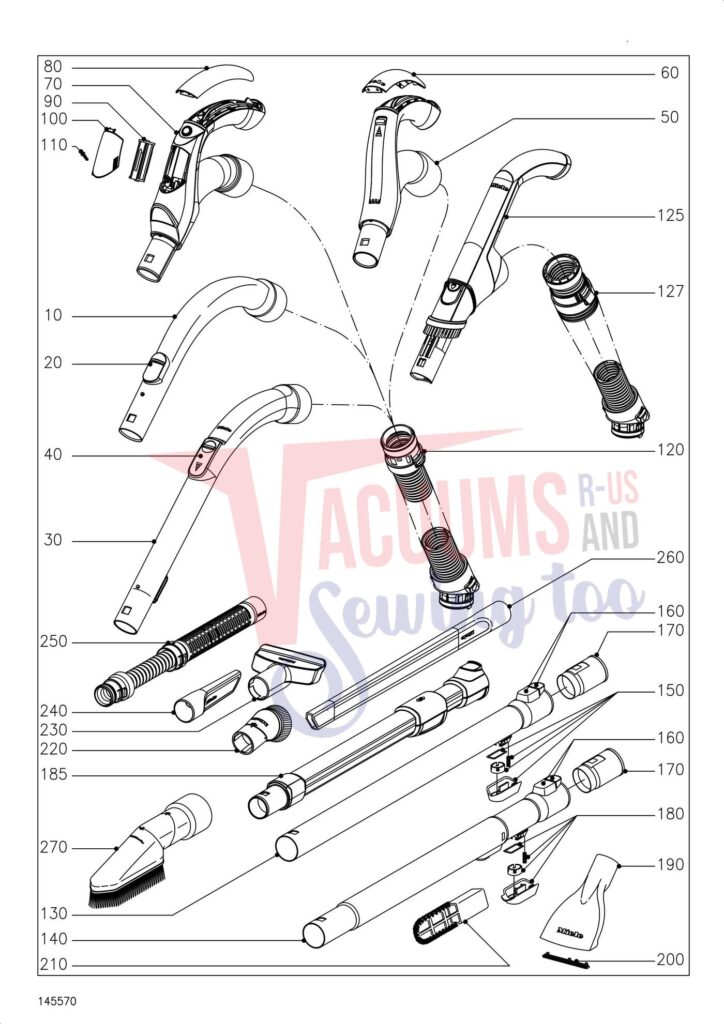 Miele SGFK2 exploded schematic diagram (page 6)