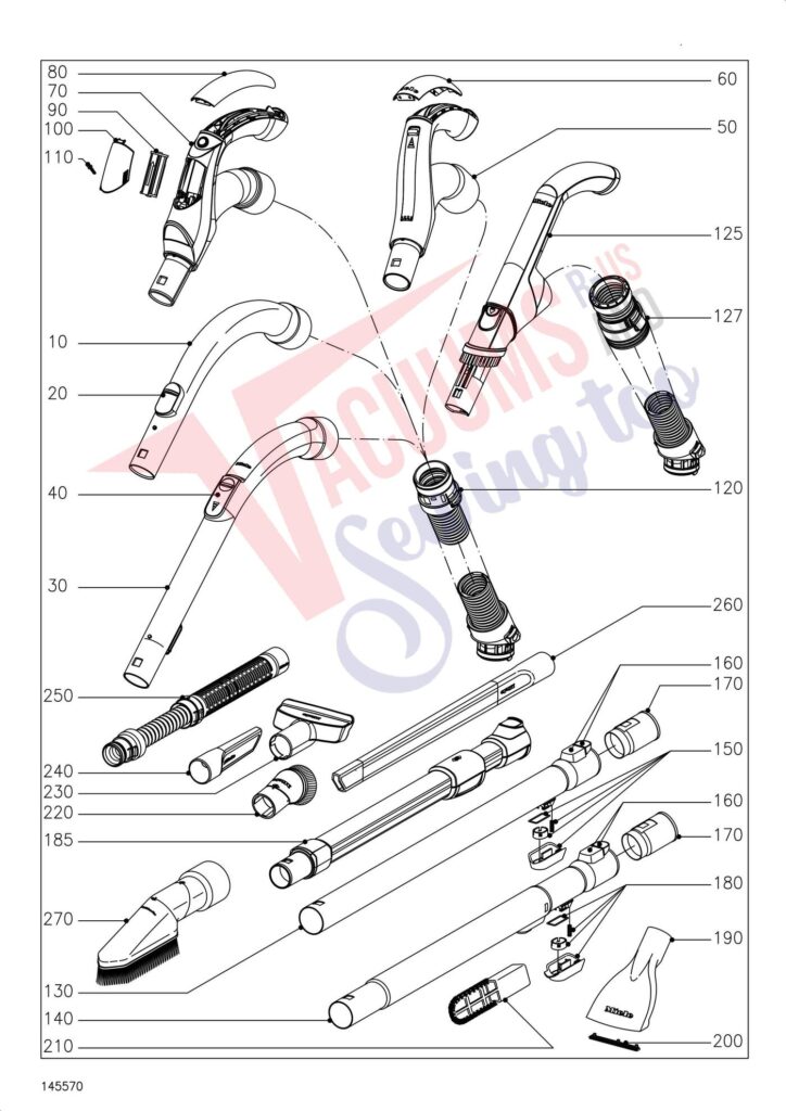 Miele SGJE3 exploded schematic diagram (page 6)