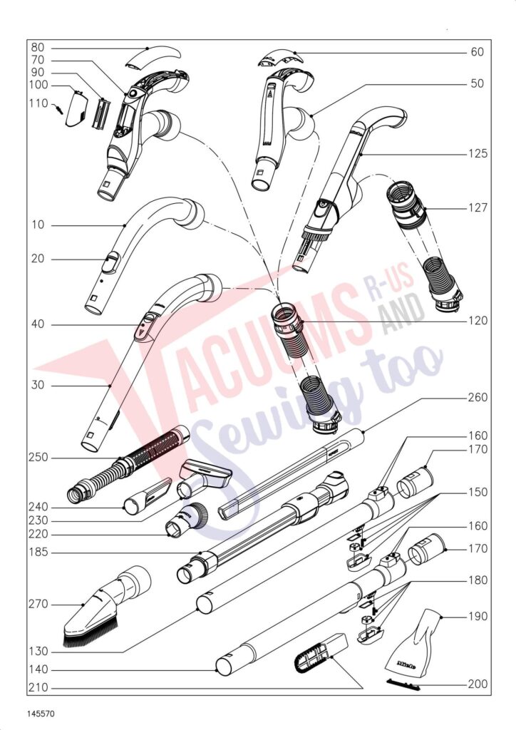 Miele SGSH4 exploded schematic diagram (page 6)