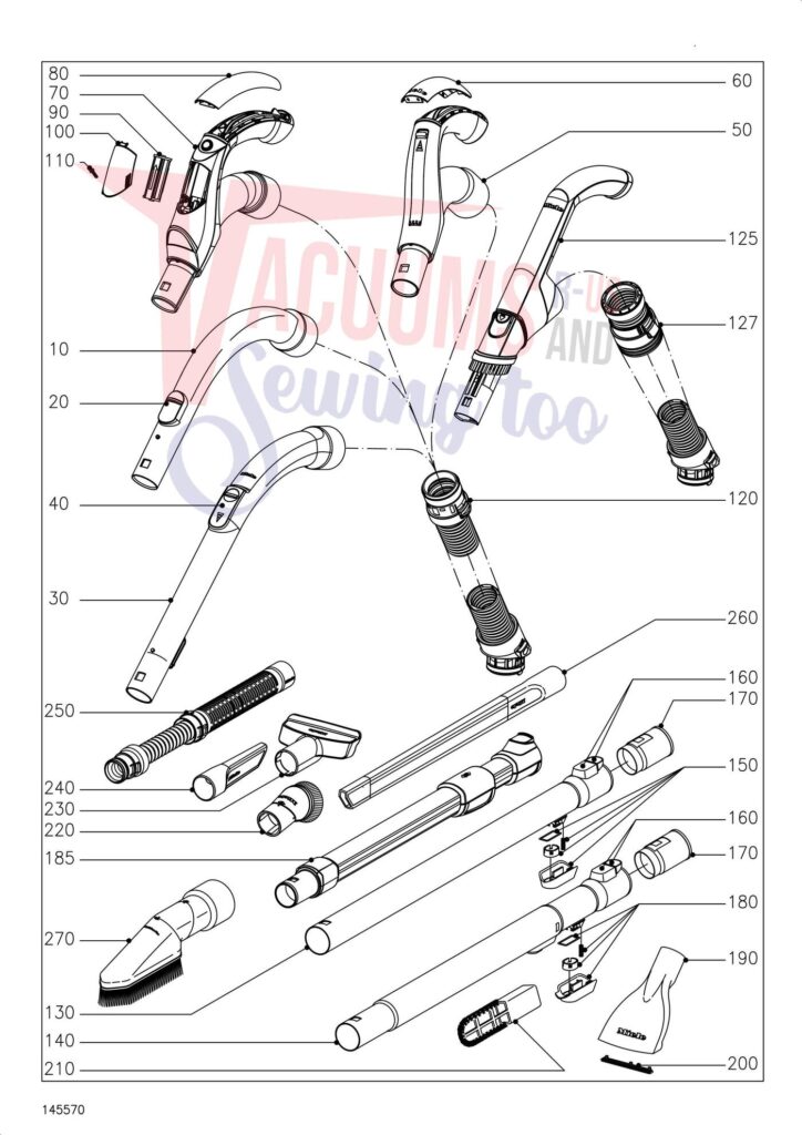 Miele SGSP3 exploded schematic diagram (page 6)