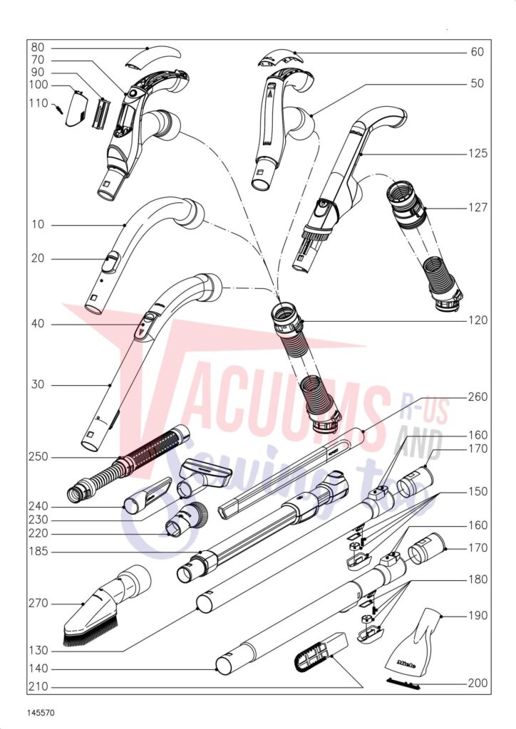 Miele SGSP5 exploded schematic diagram (page 6)