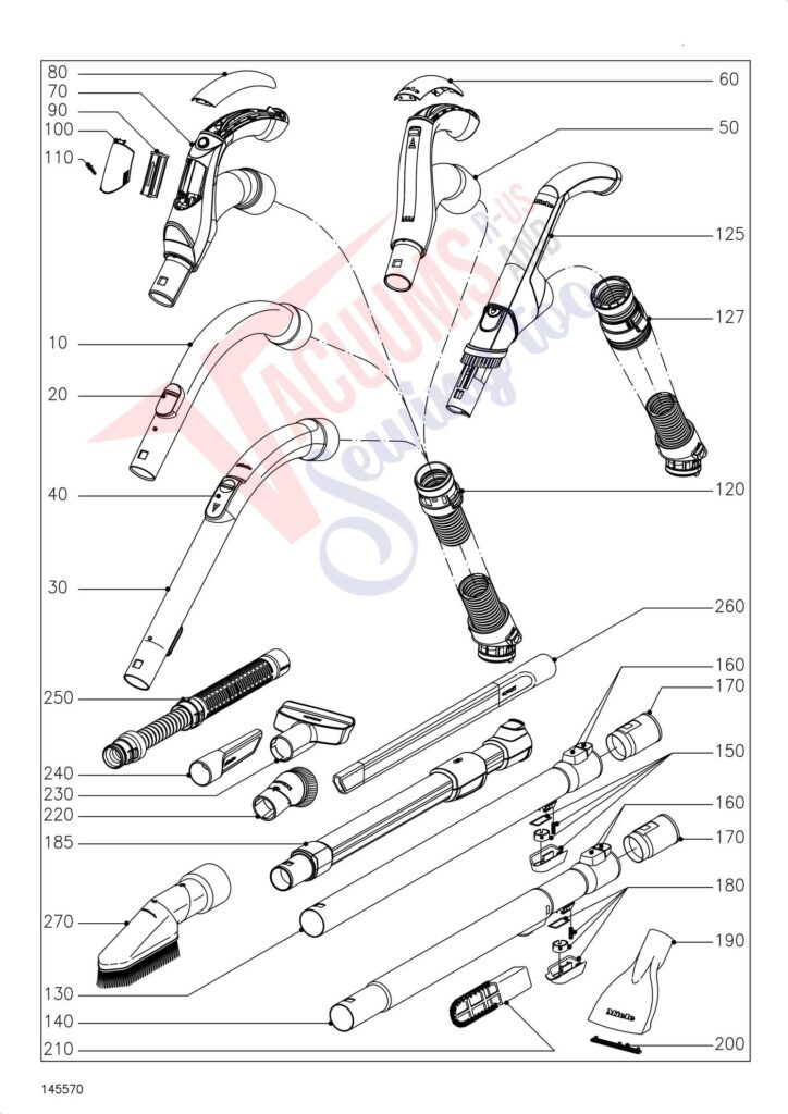Miele SGSH1 exploded schematic diagram (page 6)