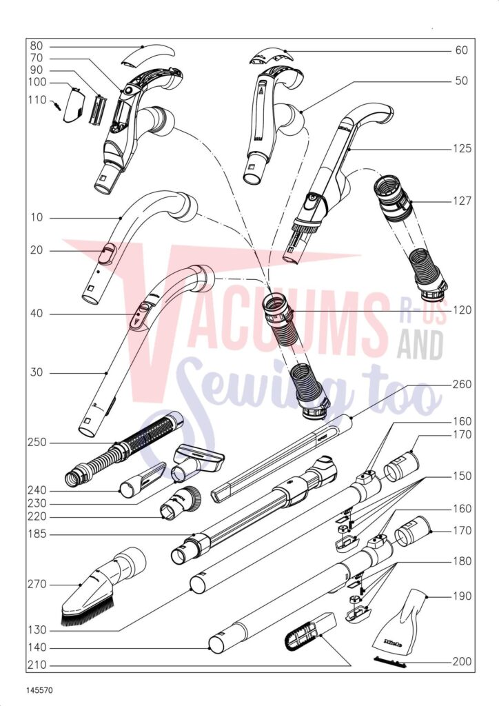 Miele SGFK1 exploded schematic diagram (page 6)