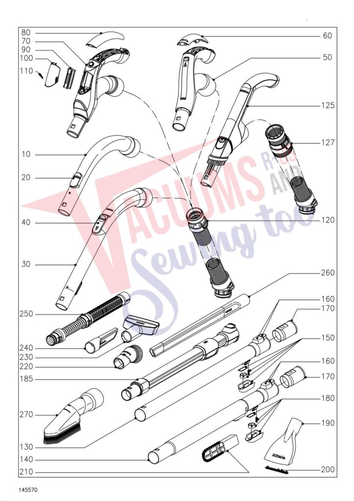 Miele SGFH2 exploded schematic diagram (page 6)