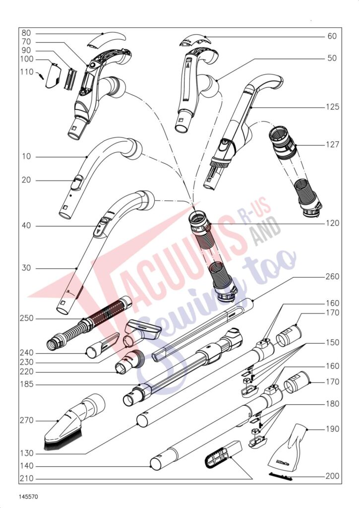 Miele SGJP3 exploded schematic diagram (page 6)