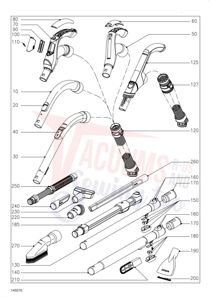 Miele SGSG3 exploded schematic diagram (page 6)