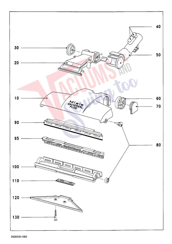 Miele S321I exploded schematic diagram (page 6)