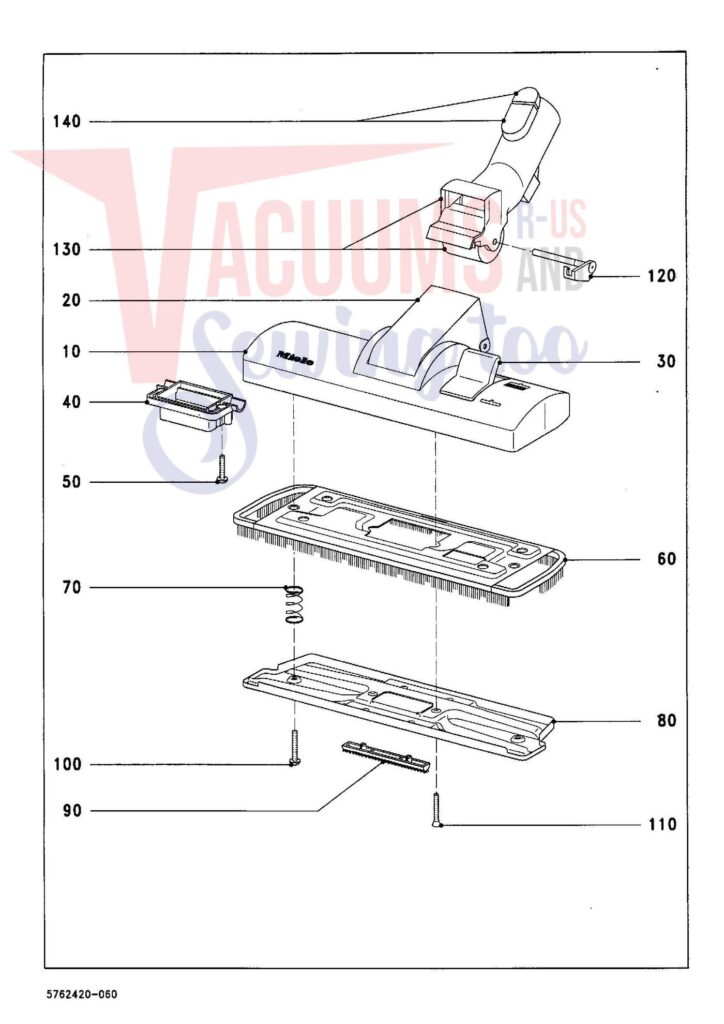 Miele S315I exploded schematic diagram (page 6)