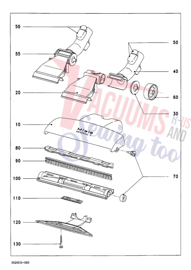 Miele S313I exploded schematic diagram (page 6)