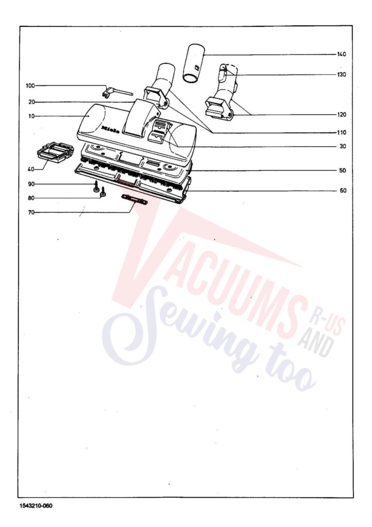 Miele S228 exploded schematic diagram (page 6)