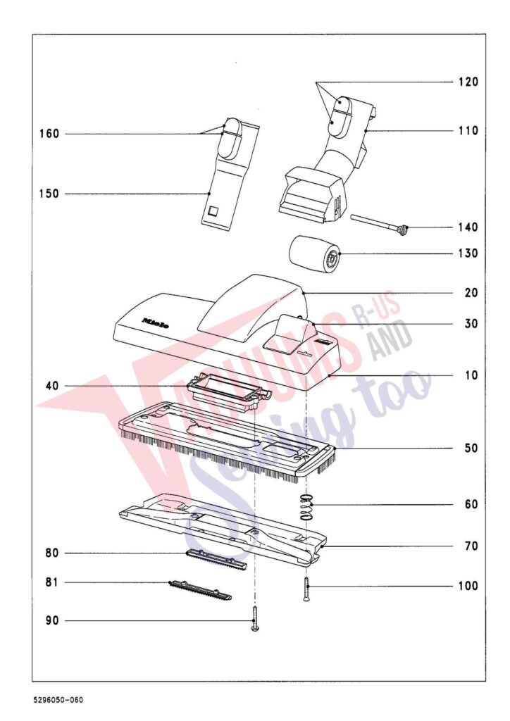 Miele S745 exploded schematic diagram (page 6)